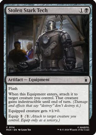 Stolen Stark Tech (MSH-114) - Marvel Super Heroes Foil