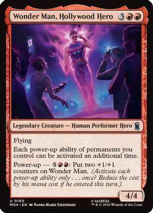 Wonder Man, Hollywood Hero (MSH-160) - Marvel Super Heroes Foil