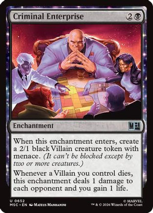Criminal Enterprise (MSC-652) - Commander: Marvel Super Heroes Foil