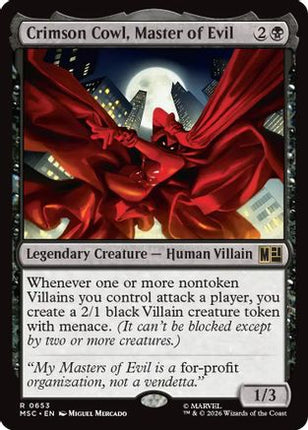 Crimson Cowl, Master of Evil (MSC-653) - Commander: Marvel Super Heroes Foil
