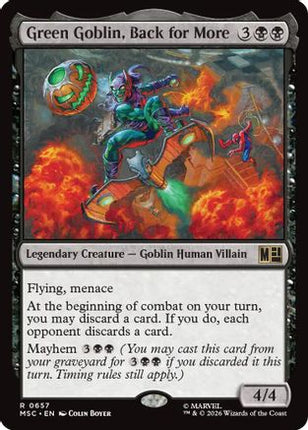 Green Goblin, Back for More (MSC-657) - Commander: Marvel Super Heroes Foil