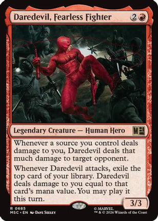 Daredevil, Fearless Fighter (MSC-685) - Commander: Marvel Super Heroes Foil