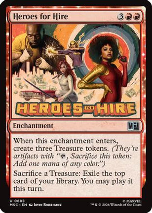 Heroes for Hire (MSC-688) - Commander: Marvel Super Heroes Foil