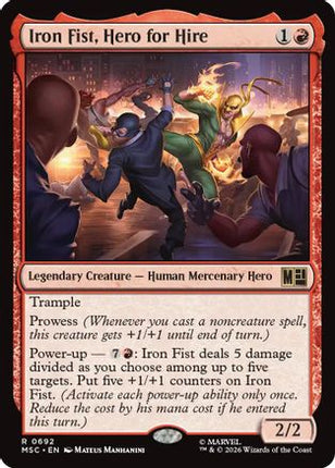 Iron Fist, Hero for Hire (MSC-692) - Commander: Marvel Super Heroes Foil