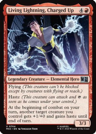 Living Lightning, Charged Up (MSC-764) - Commander: Marvel Super Heroes