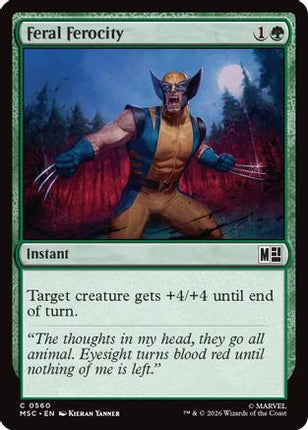 Feral Ferocity (MSC-560) - Commander: Marvel Super Heroes
