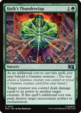 Hulk's Thunderclap (MSC-725) - Commander: Marvel Super Heroes Foil
