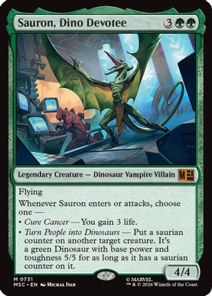 Sauron, Dino Devotee (MSC-731) - Commander: Marvel Super Heroes Foil
