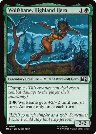 Wolfsbane, Highland Hero (MSC-767) - Commander: Marvel Super Heroes Foil