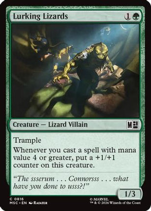 Lurking Lizards (MSC-816) - Commander: Marvel Super Heroes