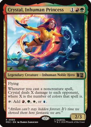 Crystal, Inhuman Princess (Surge Foil) (MSC-080) - Commander: Marvel Super Heroes Foil
