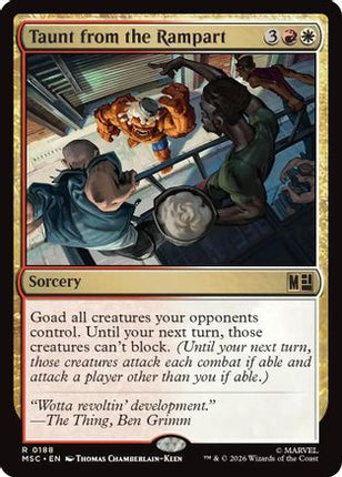 Taunt from the Rampart (MSC-188) - Commander: Marvel Super Heroes