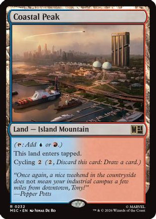 Coastal Peak (Surge Foil) (MSC-232) - Commander: Marvel Super Heroes Foil