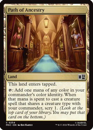 Path of Ancestry (Surge Foil) (MSC-254) - Commander: Marvel Super Heroes Foil