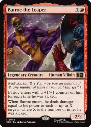 Batroc the Leaper (MSC-049) - Commander: Marvel Super Heroes