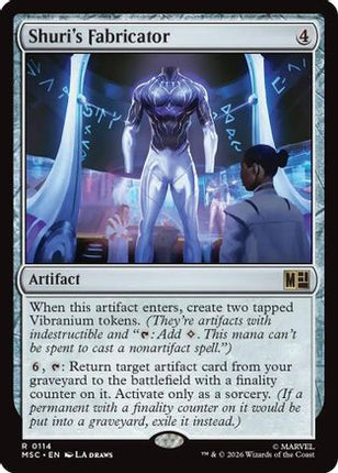 Shuri's Fabricator (Surge Foil) (MSC-114) - Commander: Marvel Super Heroes Foil