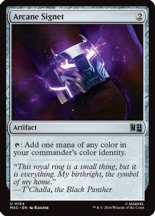 Arcane Signet (0194) (Surge Foil) (MSC-194) - Commander: Marvel Super Heroes Foil