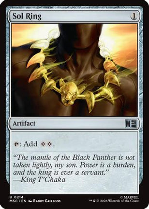 Sol Ring (0214) (Surge Foil) (MSC-214) - Commander: Marvel Super Heroes Foil