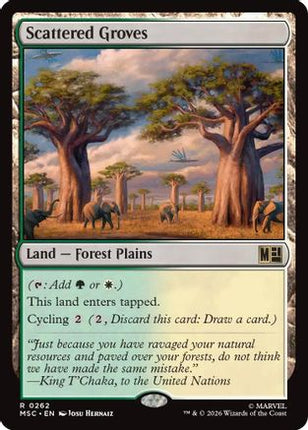 Scattered Groves (Surge Foil) (MSC-262) - Commander: Marvel Super Heroes Foil