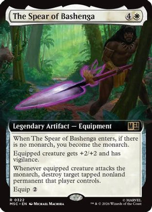 The Spear of Bashenga (Extended Art) (MSC-322) - Commander: Marvel Super Heroes