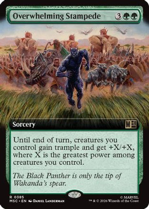 Overwhelming Stampede (Extended Art) (MSC-385) - Commander: Marvel Super Heroes