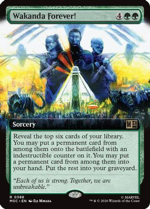 Wakanda Forever! (Extended Art) (MSC-388) - Commander: Marvel Super Heroes