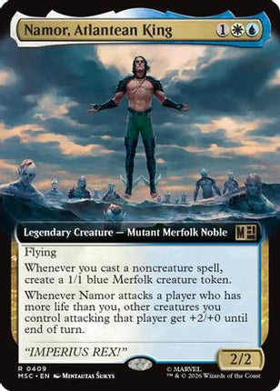 Namor, Atlantean King (Extended Art) (MSC-409) - Commander: Marvel Super Heroes