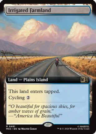 Irrigated Farmland (Extended Art) (MSC-481) - Commander: Marvel Super Heroes