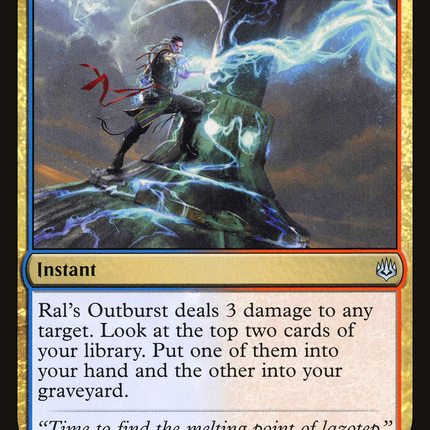 Ral's Outburst (WAR-212) - War of the Spark Foil