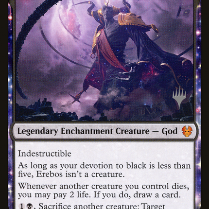 Erebos, Bleak-Hearted (PPTHB-093) - Theros Beyond Death Promos: (enchantment) Foil