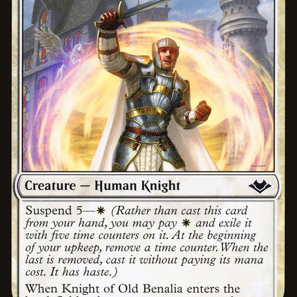 Knight of Old Benalia (MH1-017) - Modern Horizons Foil