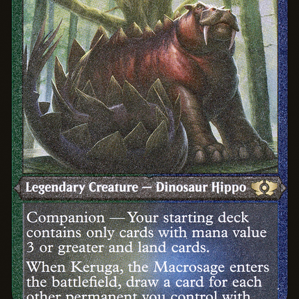 Keruga, the Macrosage (Foil Etched) (MUL-113) - Multiverse Legends: (companion) Foil