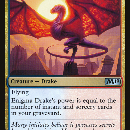 Enigma Drake (M19-216) - Core Set 2019 Foil