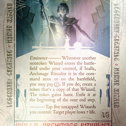 Inalla, Archmage Ritualist (SLD-1639) - Secret Lair Drop (Borderless) Foil