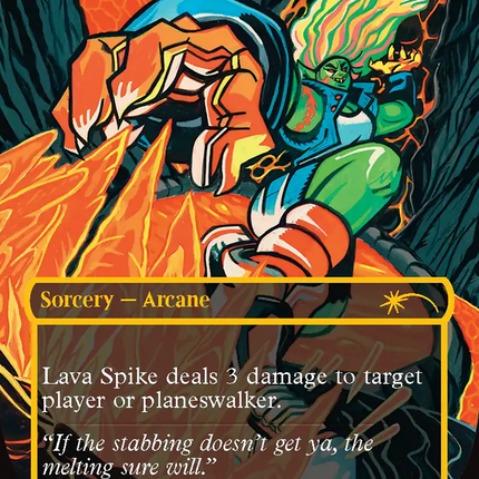 Lava Spike (SLD-2054) - Secret Lair Drop (Borderless) Foil