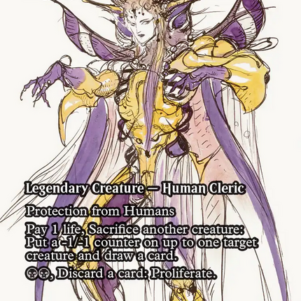 Yawgmoth, Thran Physician (FCA-011) - FINAL FANTASY: Through the Ages / The Emperor, Hell Tyrant (Borderless) Foil