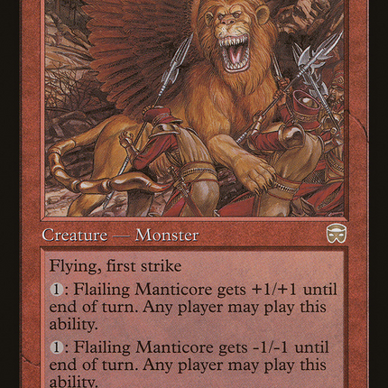 Flailing Manticore (MMQ-187) - Mercadian Masques Foil