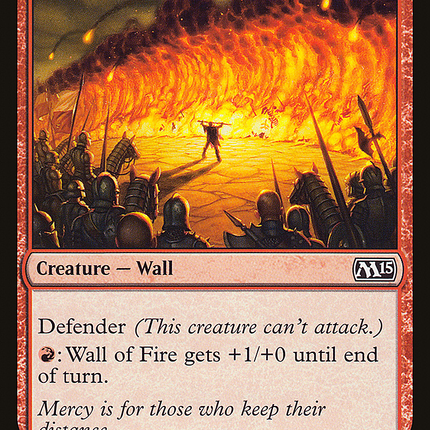 Wall of Fire (M15-167) - Magic 2015 Foil