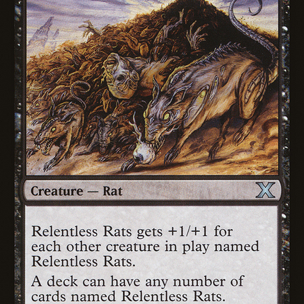 Relentless Rats (10E-173) - Tenth Edition Foil