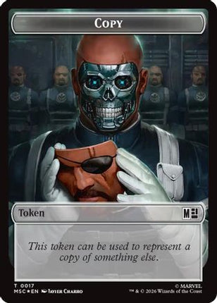 Copy (017) // Wall (019) Double-Sided Token (Surge Foil) (MSC-17 // 19) - Commander: Marvel Super Heroes Foil
