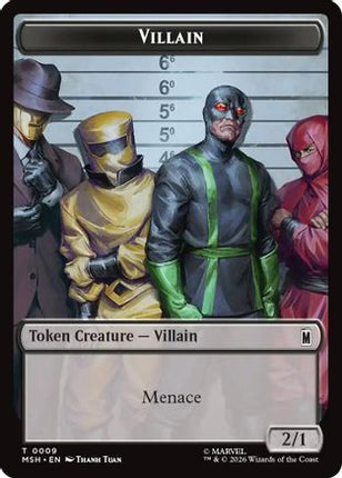 Villain // Treasure Double-Sided Token (MSH-9 // 22) - Marvel Super Heroes