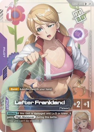 Lafter Frankland (Store Tournament Winner Pack 05) (GD02-095) - Gundam Promotional Cards Holofoil