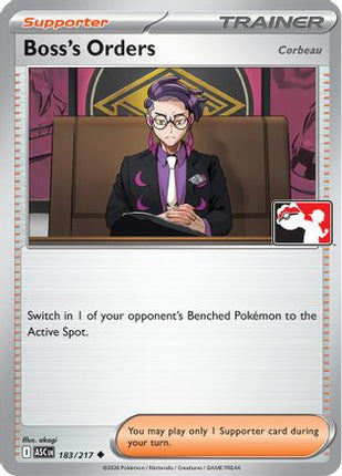 Boss's Orders [Corbeau] 183/217  Prize Pack Series Cards - Uncommon