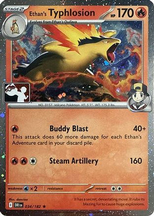 Ethan's Typhlosion 034/182  - Holofoil Prize Pack Series Cards - Rare
