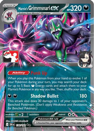 Marnie's Grimmsnarl ex 136/182  - Holofoil Prize Pack Series Cards - Double Rare