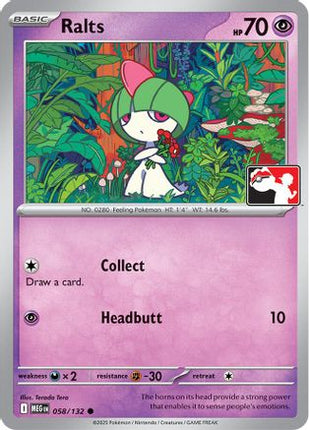 Ralts 058/132  Prize Pack Series Cards - Common