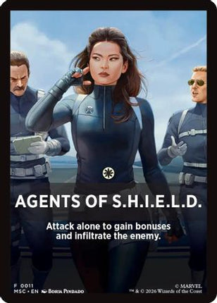 Agents of S.H.I.E.L.D. Theme Card (MSC-011) - Commander: Marvel Super Heroes