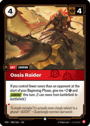 Oasis Raider (006/166) - Vendetta Foil