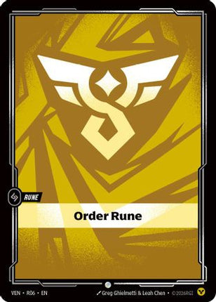 Order Rune (R06) - Vendetta Foil
