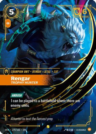 Rengar, Trophy Hunter (179/166) - Vendetta Foil